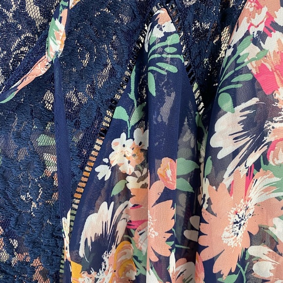 Zac & Rachel Floral Lace Boho Top size 2X - Picture 11 of 12